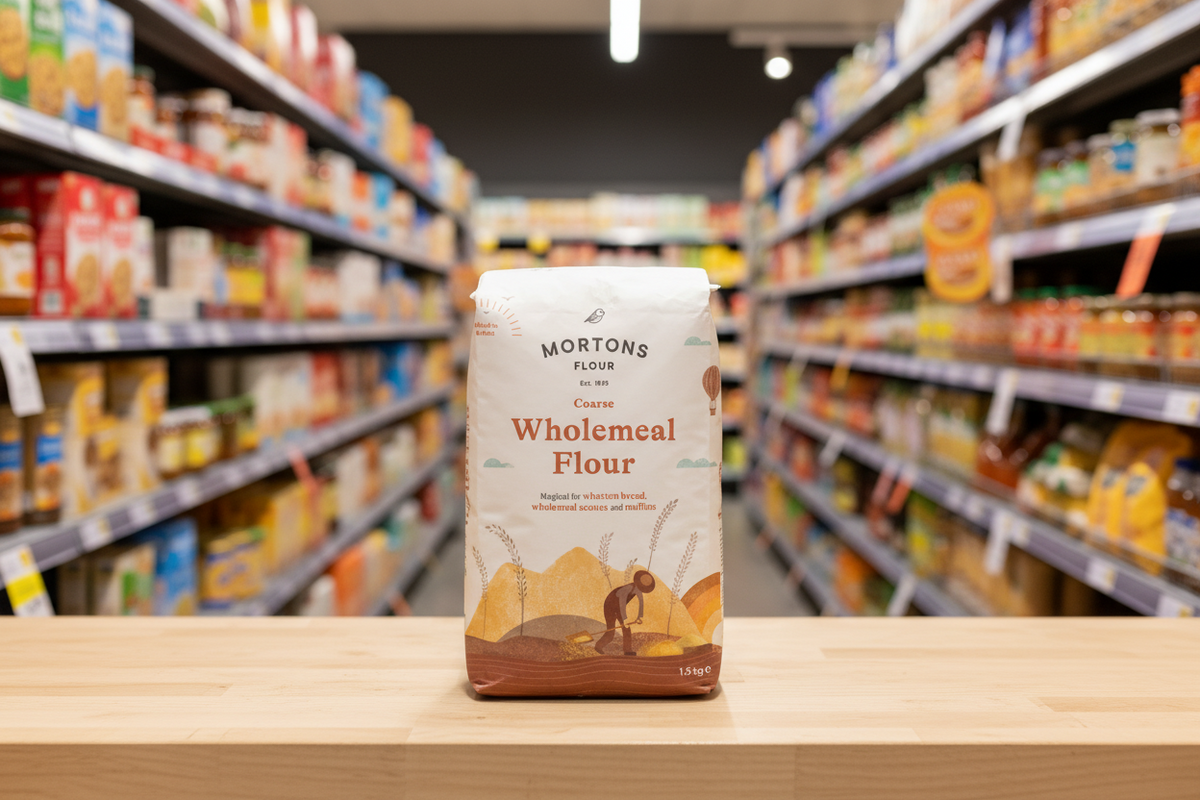 10 x Mortons Coarse Wholemeal Flour 1.5Kg