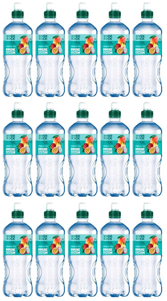 15 x Riverrock Tropical With Tropical Fruit Taste Still Water