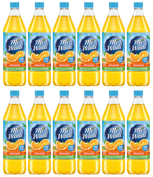 12 x Mi Wadi Orange Nas 1Ltr