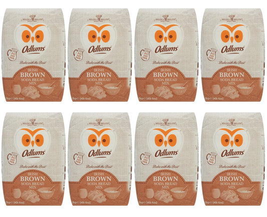 8 x Odlums Irish Brown Soda Bread Mix 2Kg