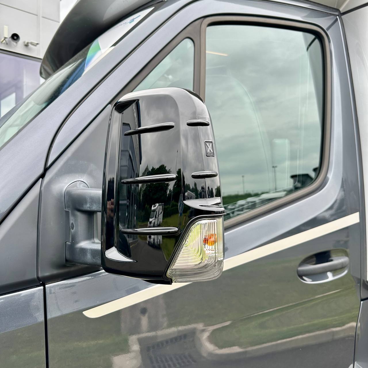 For Mercedes Sprinter Dodge 906 Gloss Black Wing Mirror Cap Covers | Durable & Stylish Protection | Van-X