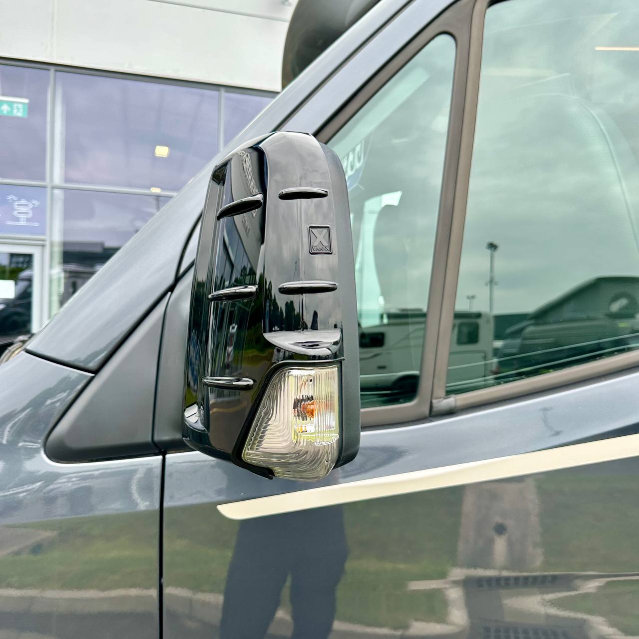 For Mercedes Sprinter Dodge 906 Gloss Black Wing Mirror Cap Covers | Durable & Stylish Protection | Van-X