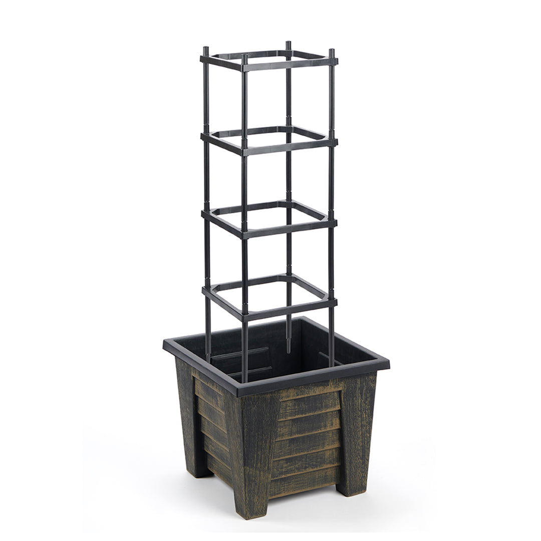 4 Tier Trellis Planter for Climbing Plants – Outdoor Vegetable & Flower Planter