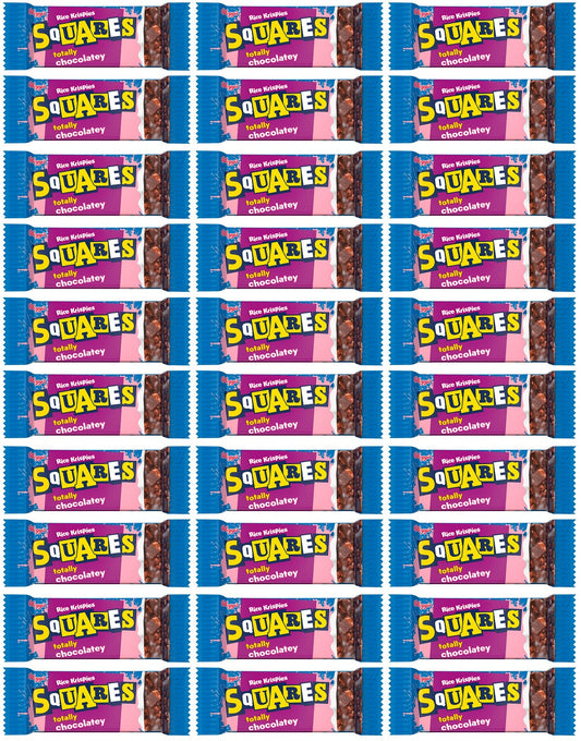 30 x Kellogg's Rice Krispies Squares Totally Chocolatey 36G