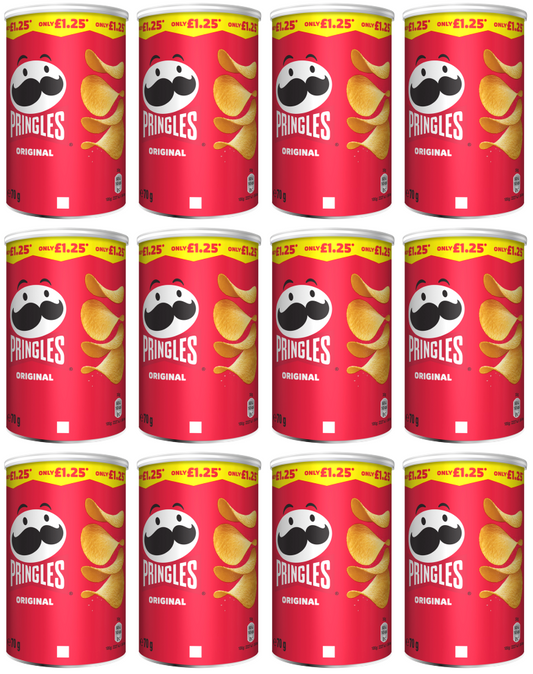 12 x Pringles Original - 70Gm