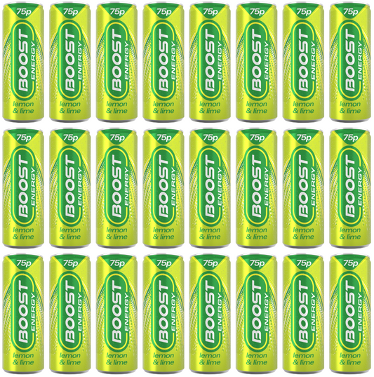 24 x Boost Energy Lemon & Lime Can  - 250Ml
