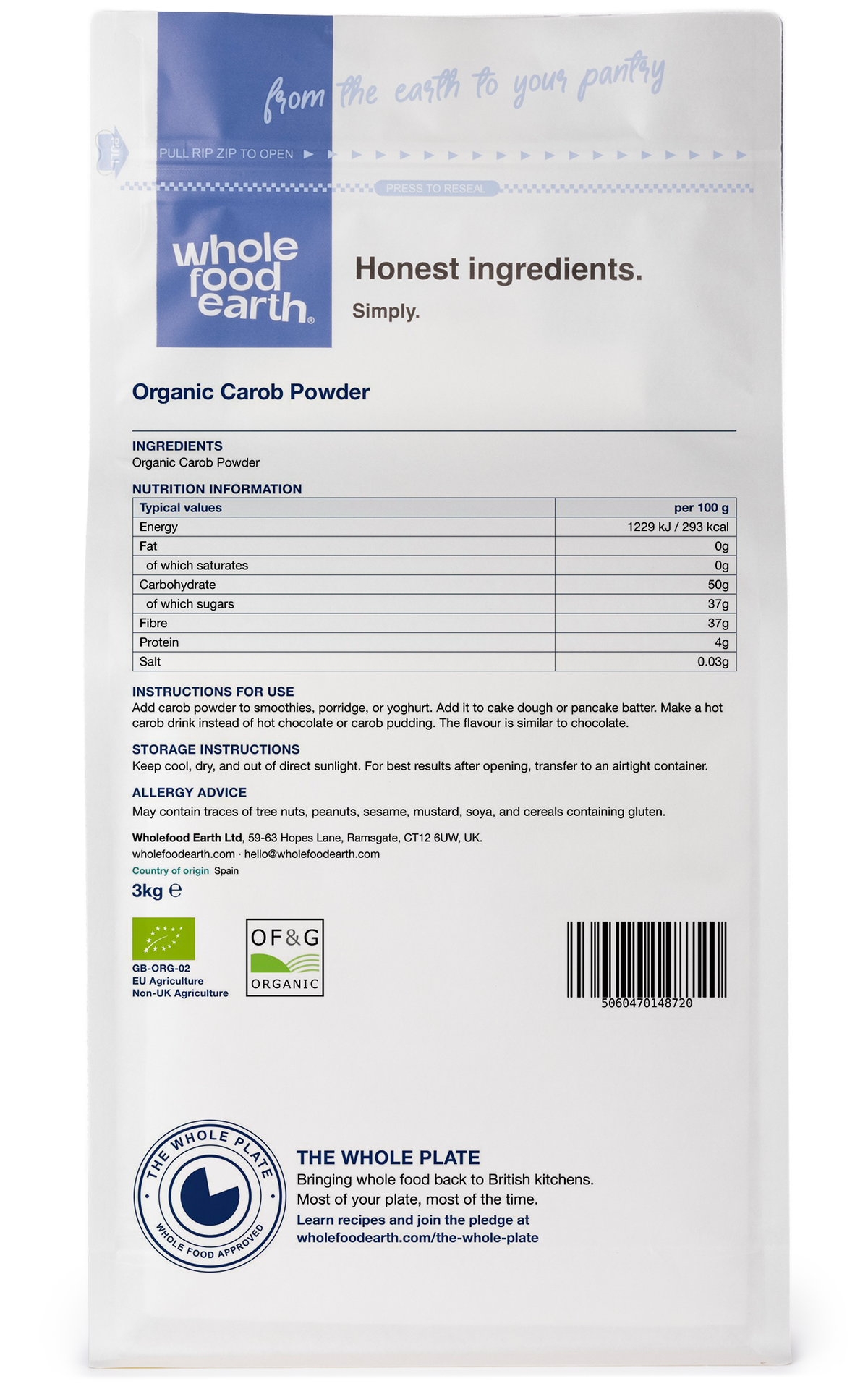 Organic Carob Powder