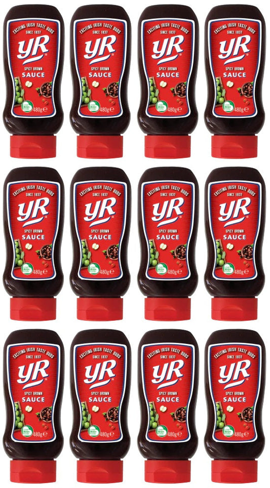 12 x Yr Spicy Brown Sauce 480G