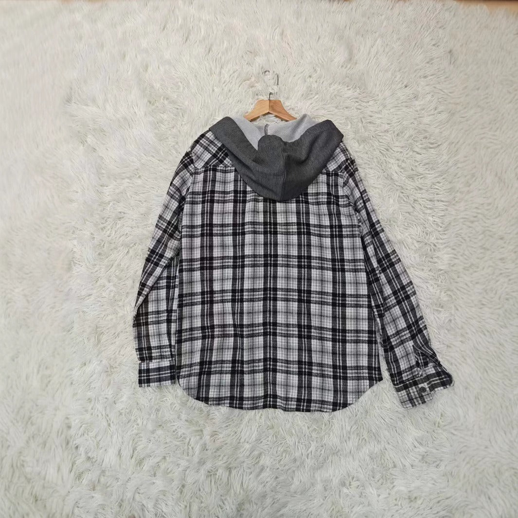 Women's Casual Fashion Loose-fit Plaid Shirt