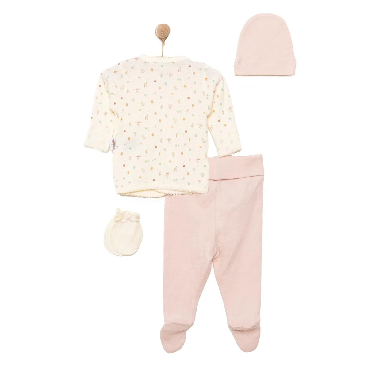 Bebetto 5 Piece V Neck Baby Hospital Bag Set (Newborn)