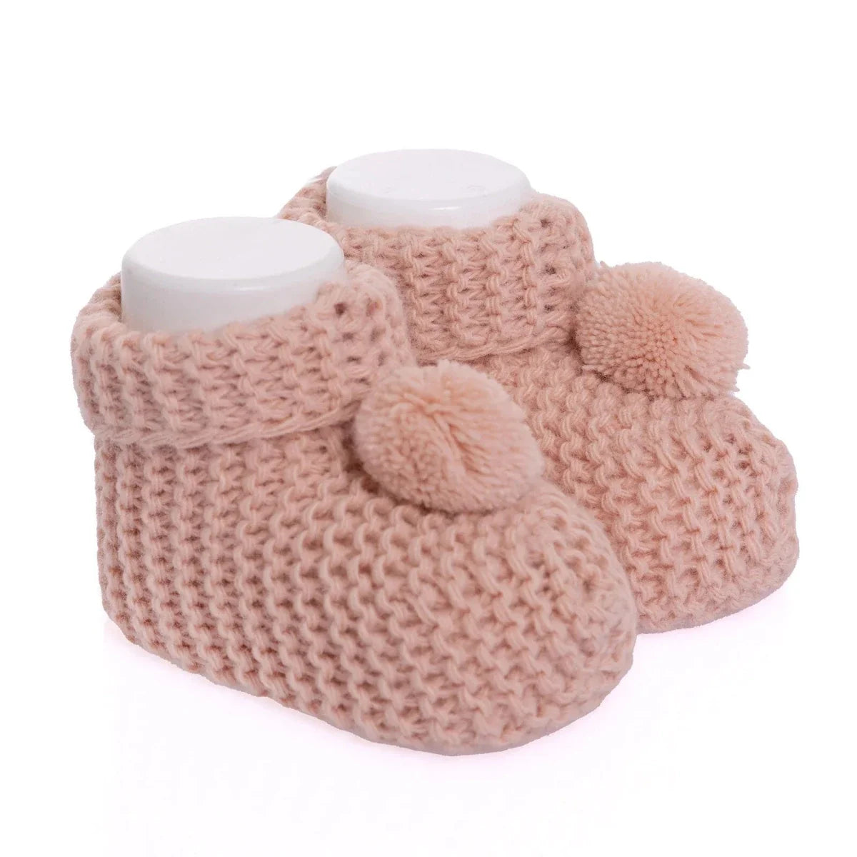 HelloBaby Pom Pom Baby Booties (One Size)