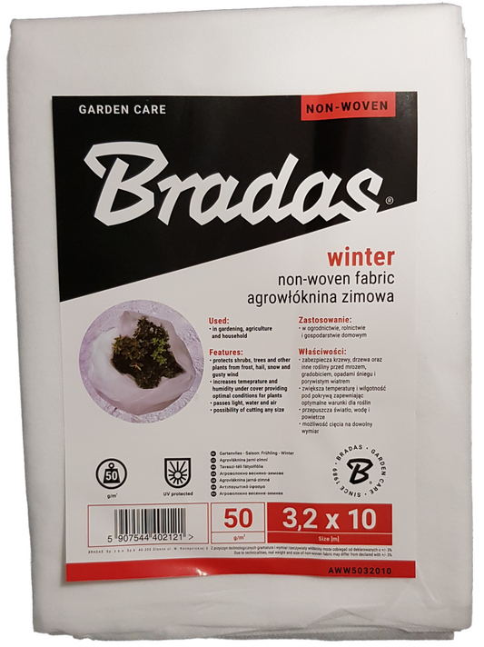 50g Non-Woven Frost Protect Fleece 3.2m x 10m