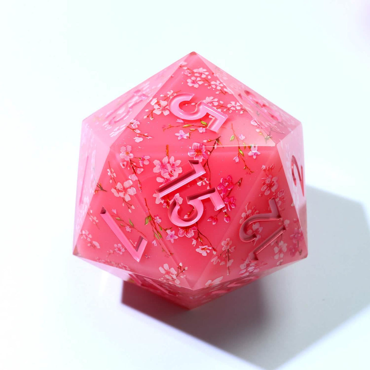 Candied Blossom | 50mm D20 | Oversized Art Core Dice | Single Dice