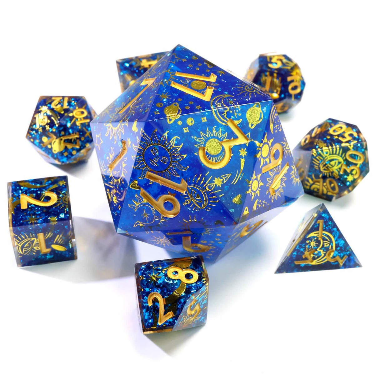 Celestial Body | 50mm D20 | Oversized Art Core Dice | Single Dice