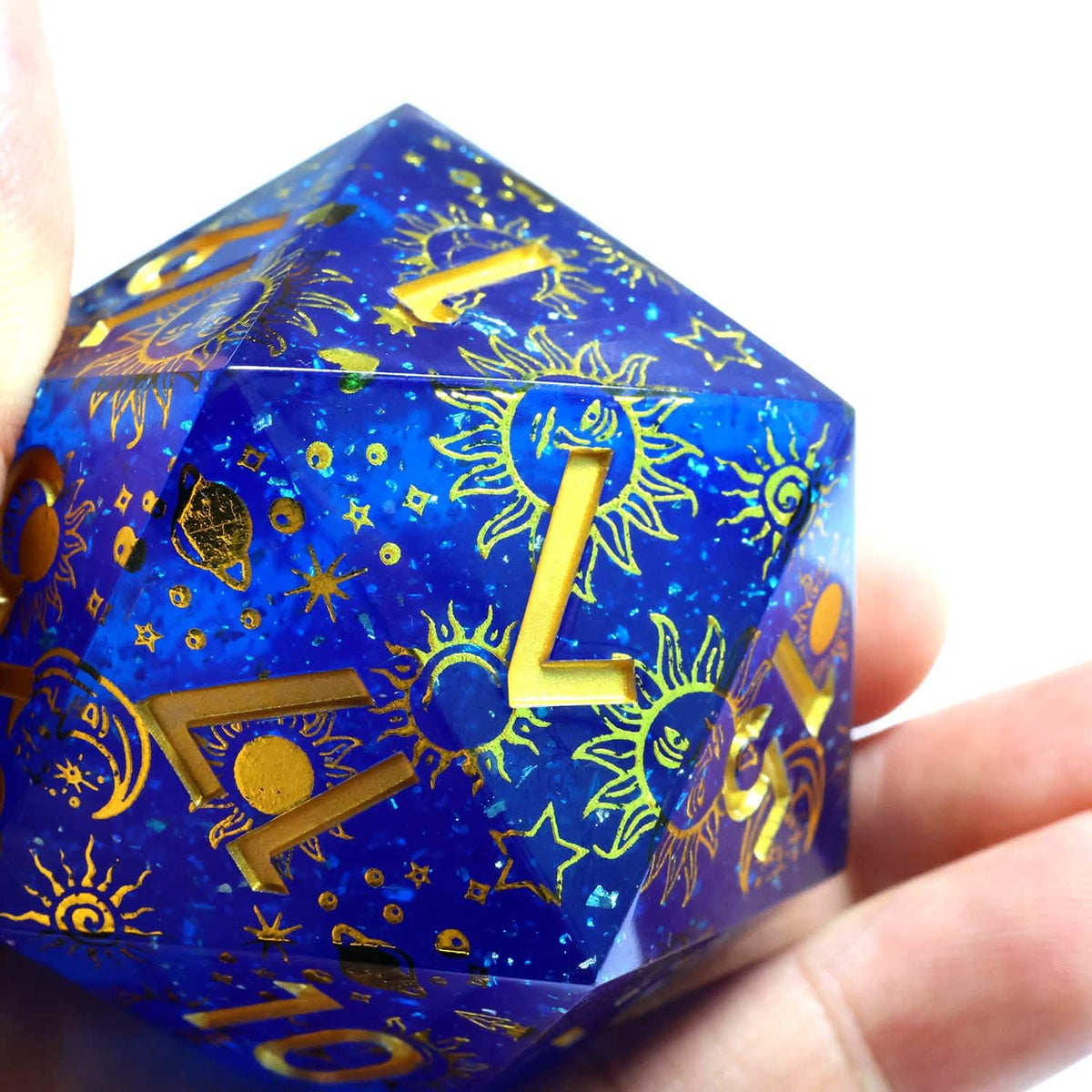 Celestial Body | 50mm D20 | Oversized Art Core Dice | Single Dice