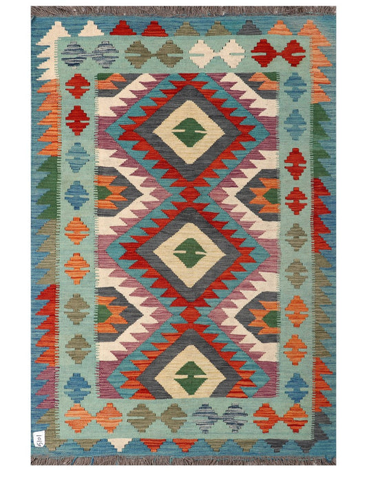 Maimana Afghanistan Kilim Rug - 179 x119 cm