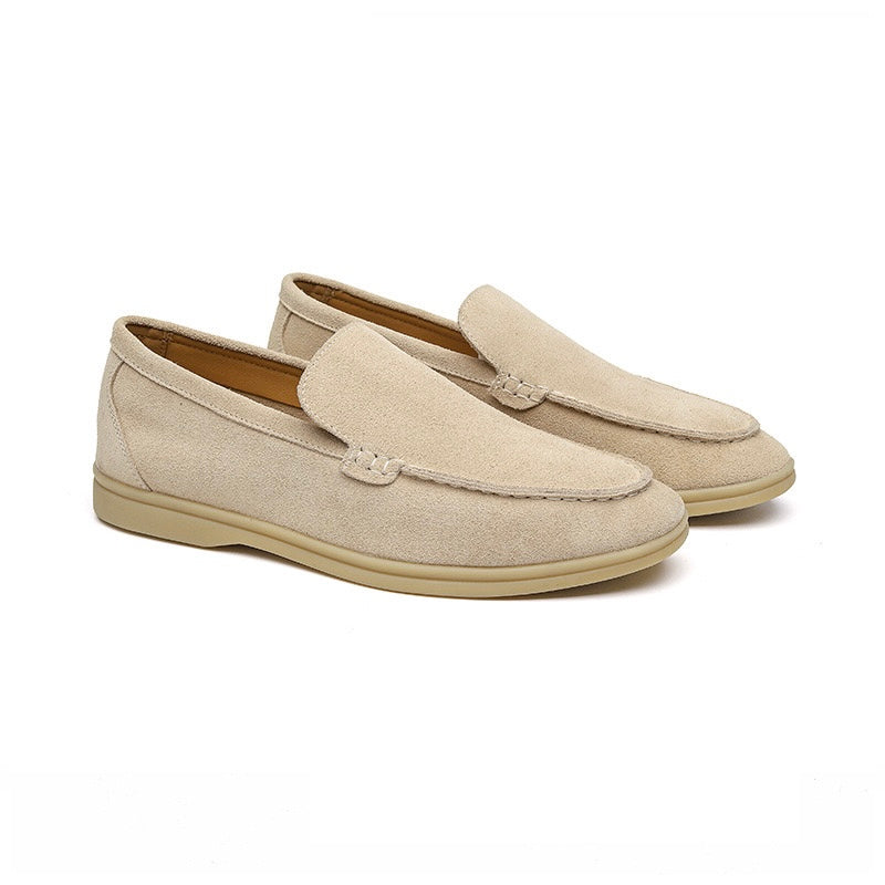 GEONWOO Old Money Suede Loafers