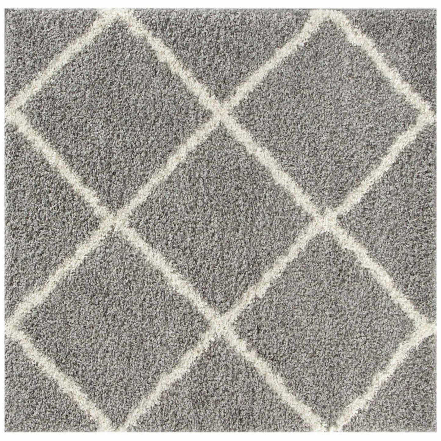 Moroccan Grey Shaggy Rug | 510