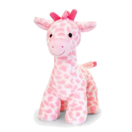Keel Toys SN2654 Soft Toy Snuggle Giraffe with Sound, Pink