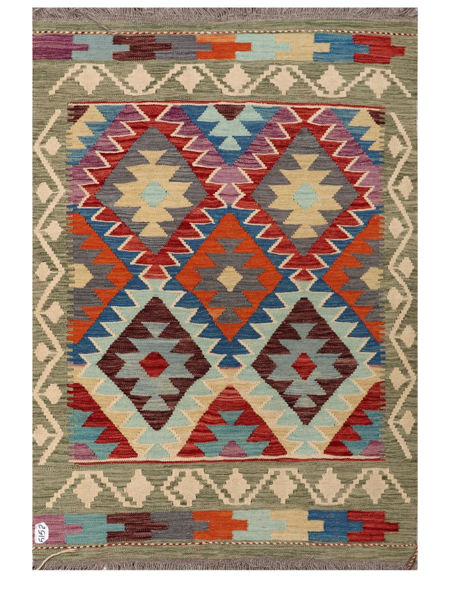 Maimana Afghanistan Kilim Rug - 172 x124 cm
