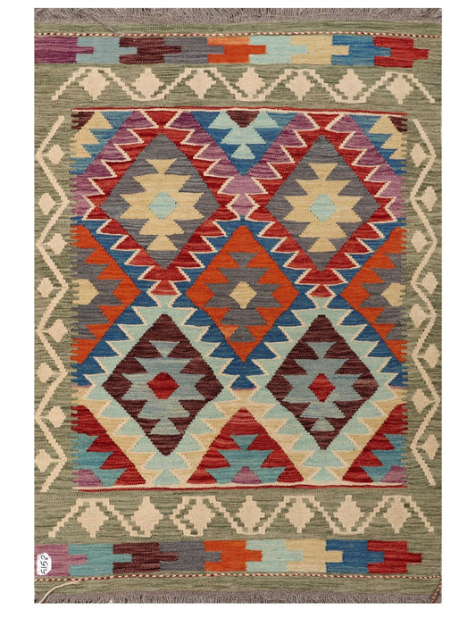 Maimana Afghanistan Kilim Rug - 172 x124 cm