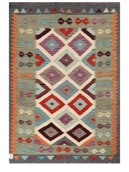 Maimana Afghanistan Kilim Rug - 180 x124 cm