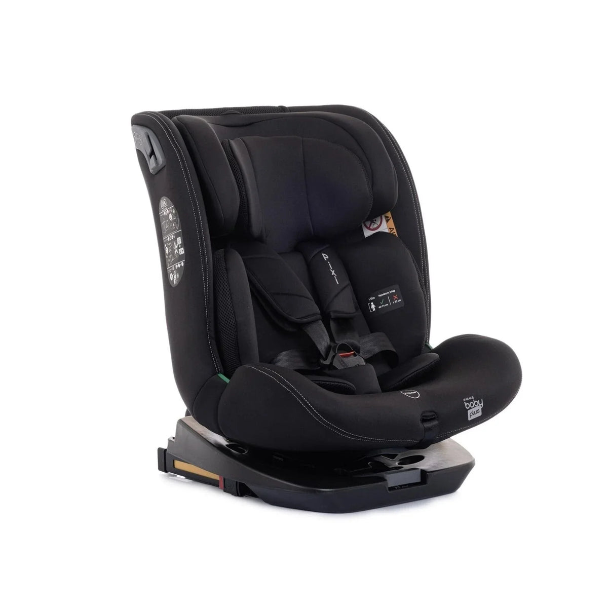 baby plus Pixi i-Size Group 0+/1/2/3 (Birth to 12 Years) Car Seat - Black