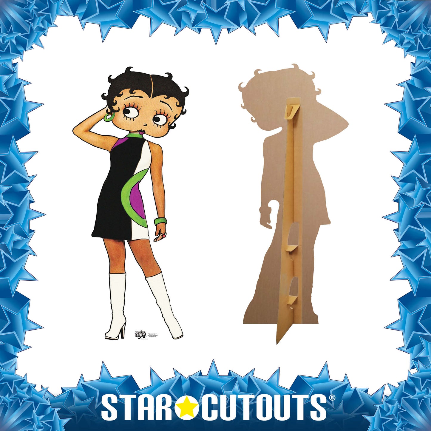 SC518 Betty Boop- Retro Cardboard Cut Out Height 162cm