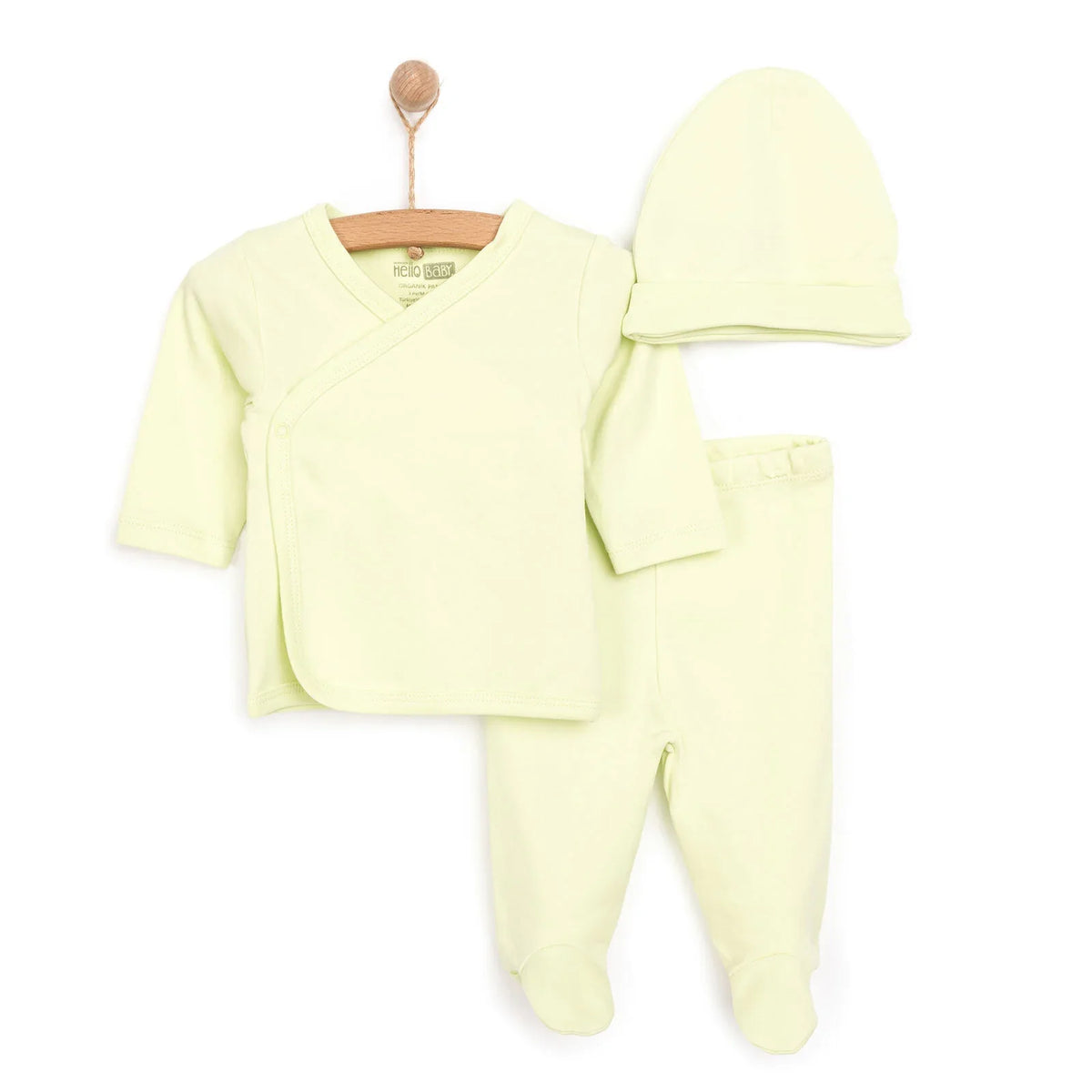 HelloBaby Baby Hat, Vest & Bottoms Set (Newborn to 3 Months)