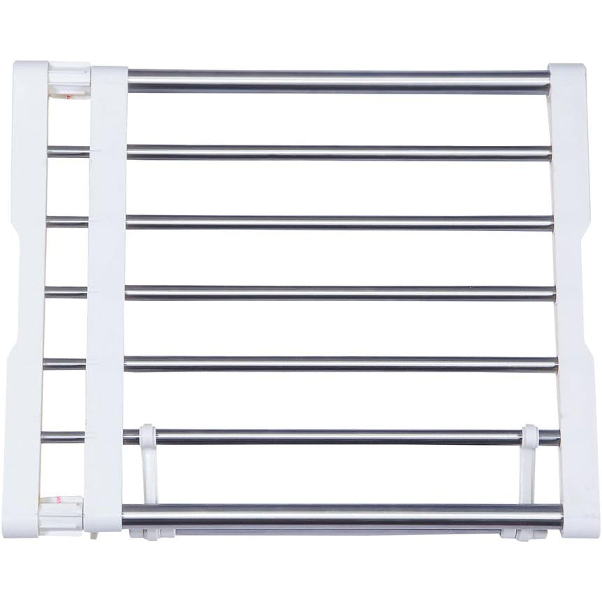 BAOYOUNI Extendable Closet Shelf Rod Organizer, Heavy-Duty Metal Divider 40-60cm