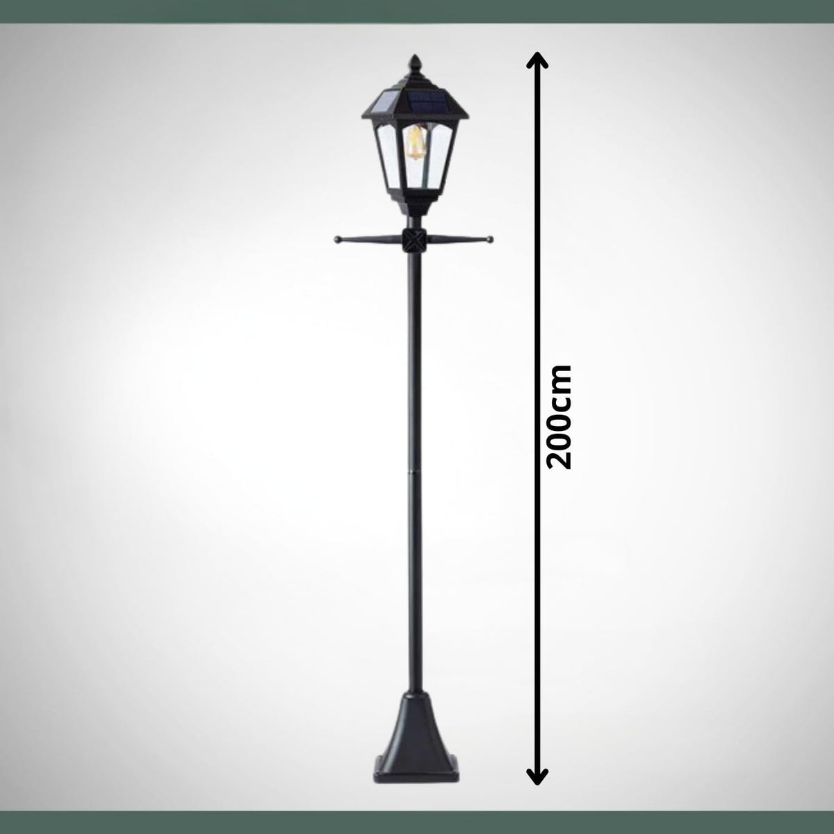 Super Bright 2m LED Solar Powered Victoriana Lamp Post
