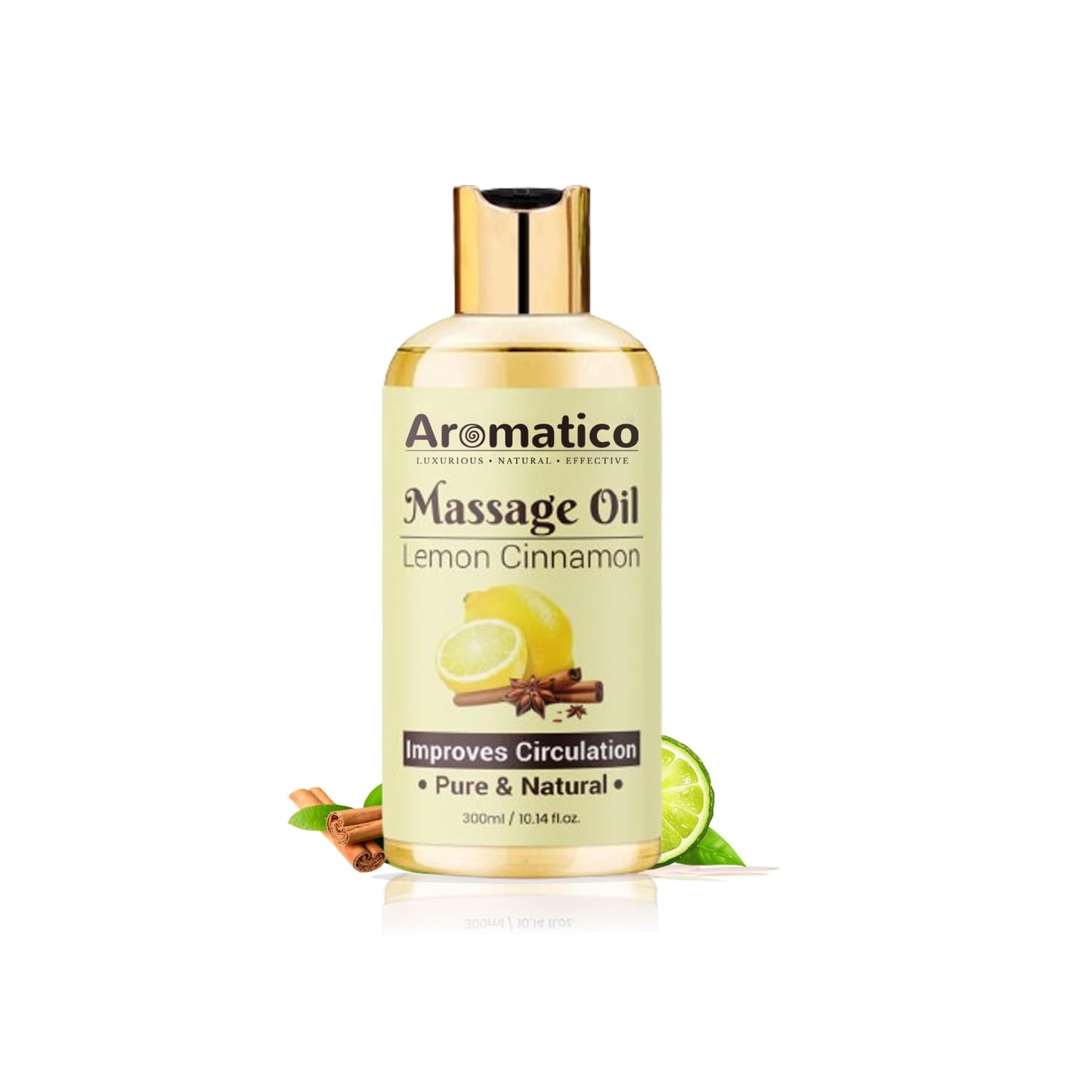 Lavender Mint Massage Oil 300ml for Couples - Natural, Non-Sticky Formula
