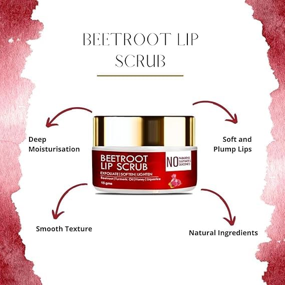 Beetroot Lip Balm for Lightening Dark Lips & Healing Dryness