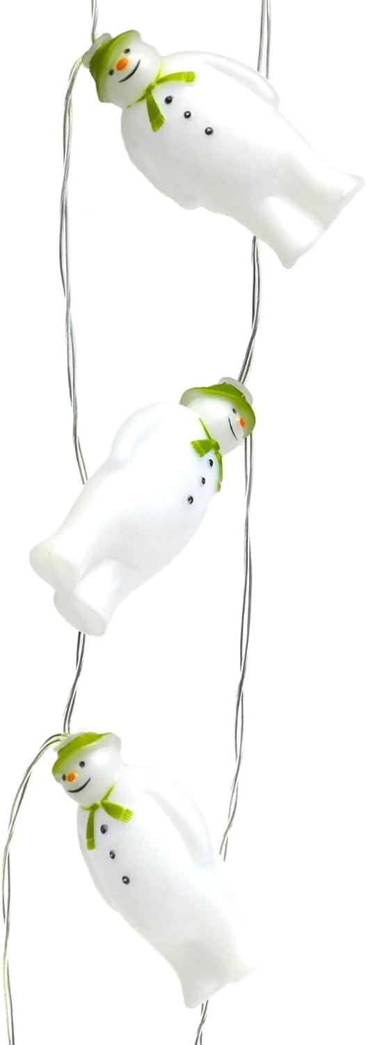 10pc Snowman LED Christmas String Lights