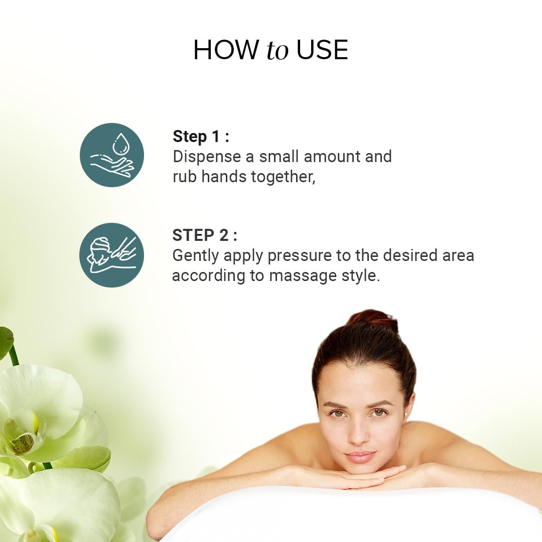 Khadi Natural Jasmine Massage Oil 210ml Stress Relief Aromatherapy