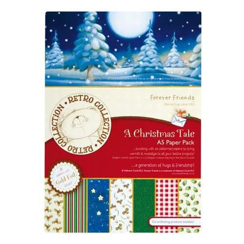A5 FOILED PAPER PACK - A CHRISTMAS TALE (24PK) FFS 160106