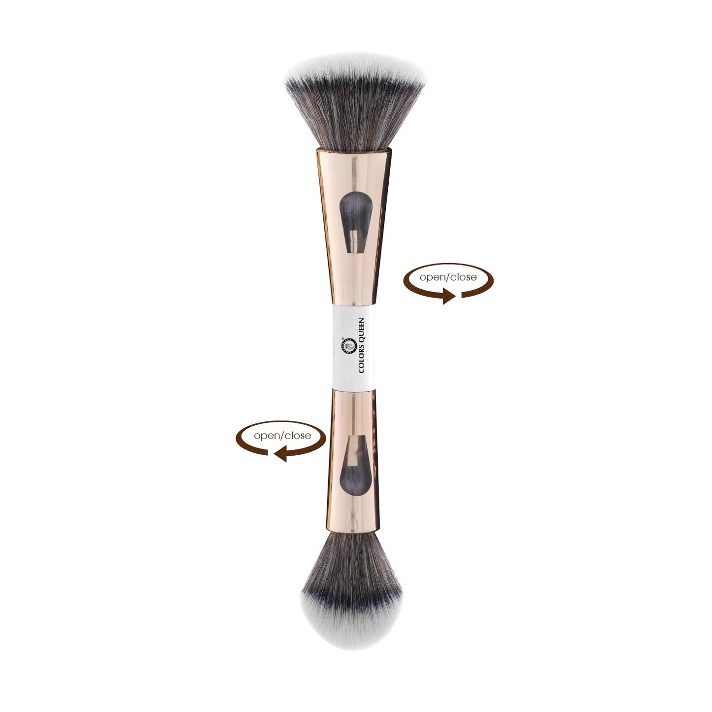 Colors Queen 4-in-1 Makeup Brush Set with Soft Bristles for Women
