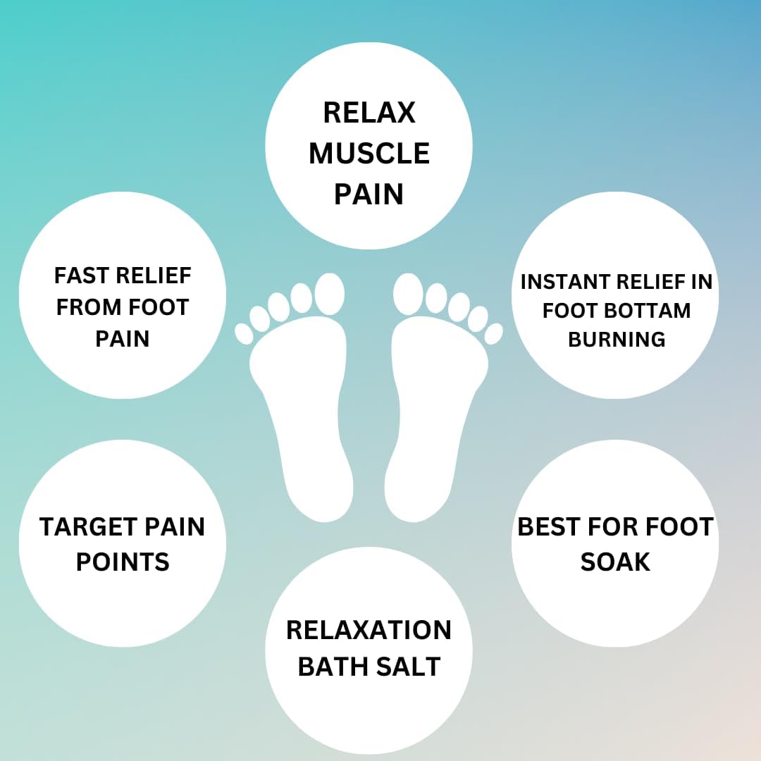 Epsom Salt 1Kg Pain Relief & Relaxation Bath Soak 100% Pure Magnesium