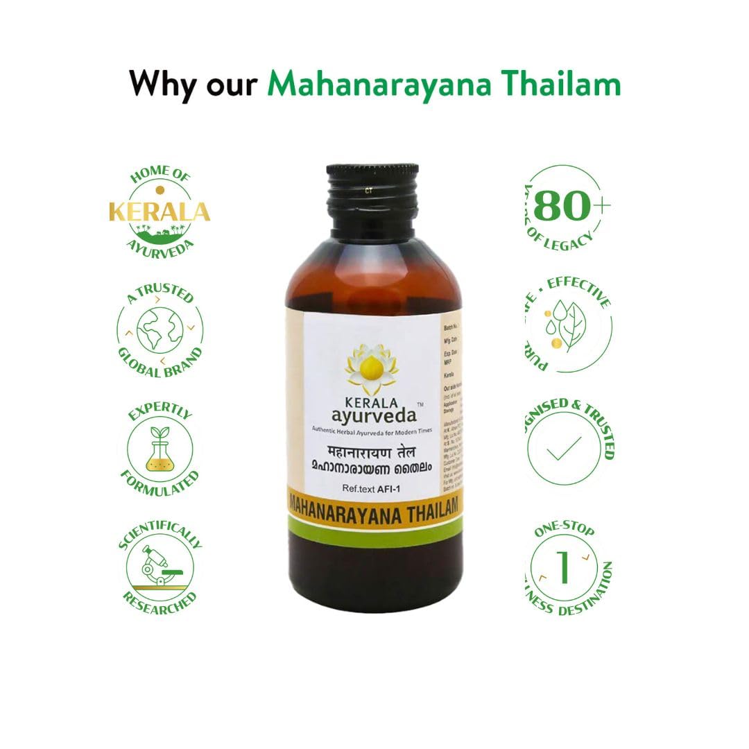 Mahanarayana Thailam 200ml Ayurvedic Oil for Muscle & Joint Relief