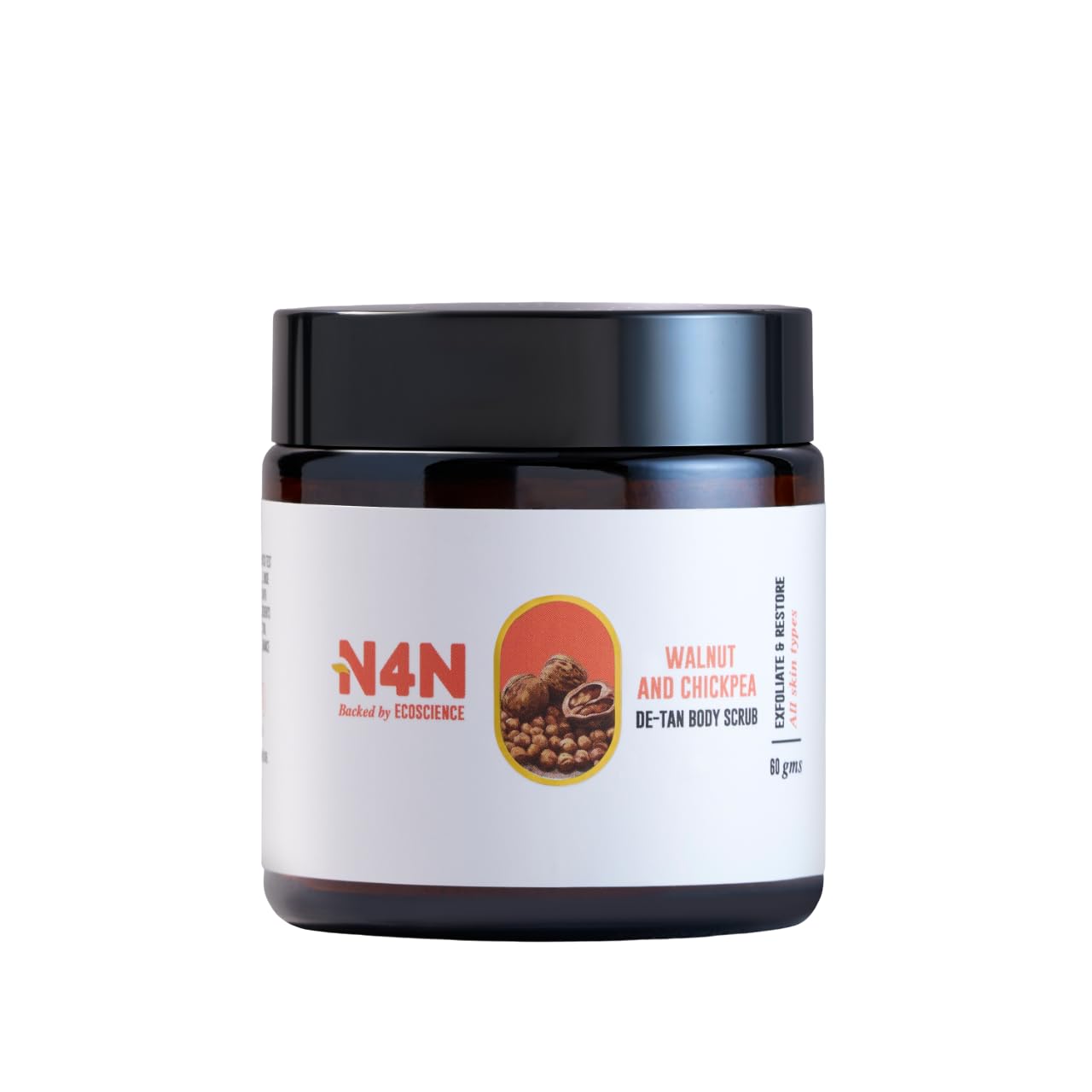 Nature4Nature De-Tan Body Scrub with Walnut & Olive Oil 60g
