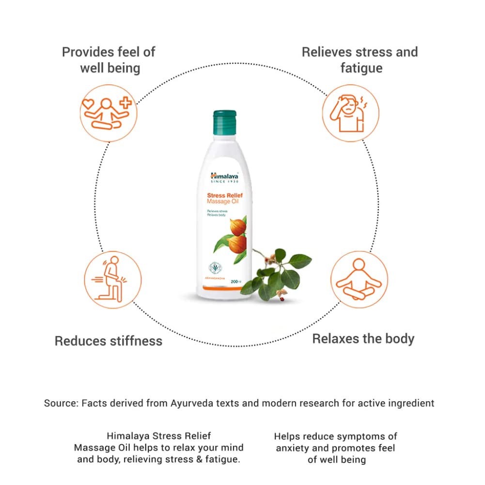 Himalaya Stress Relief Massage Oil 200ml