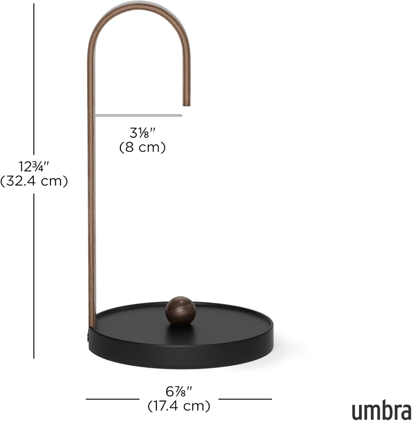 Umbra Bellwood Standing Paper Towel Holder, Wood, New but some scuffs to the base