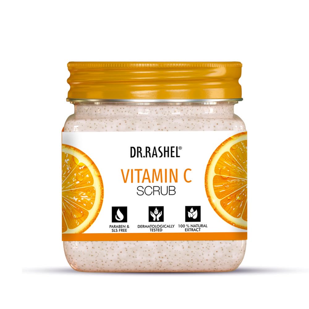 DR.RASHEL Vitamin C Face & Body Scrub 380ml Exfoliator for All Skin Types