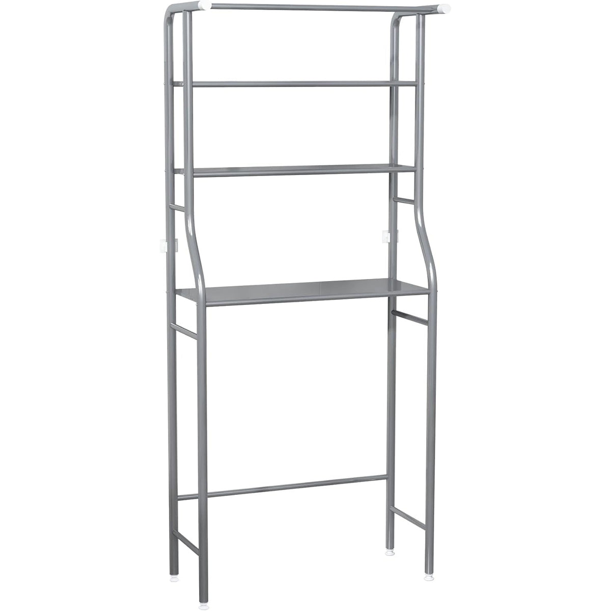 3-Tier Drum Storage Rack Space-Saving Bathroom Organizer Silver MOYIPIN
