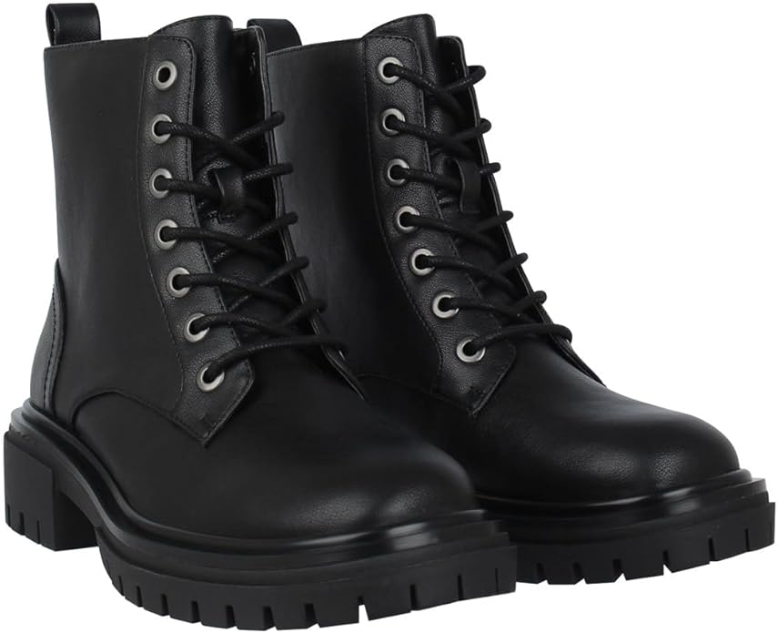 UK 5 I Saw It First Women’s Lace Up Faux Leather Biker Boots – EU 38