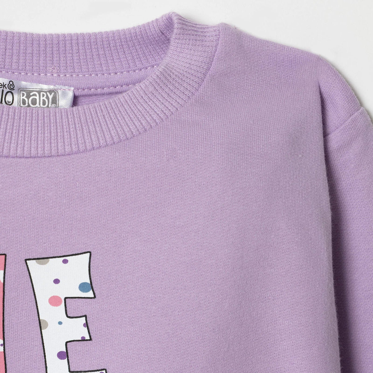 HelloBaby "Meow" Slogan Brushed Loopback Baby Sweatshirt (6 Months to 5 Years)