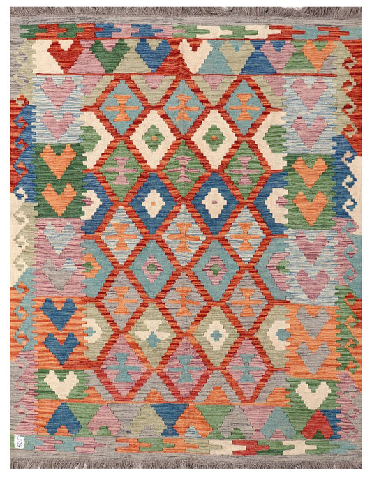 Maimana Afghanistan Kilim Rug - 196 x151 cm