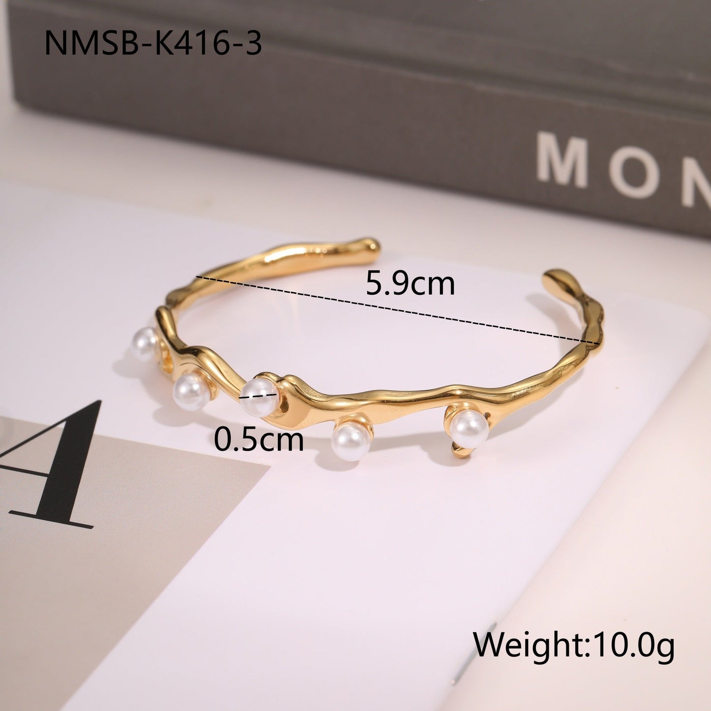European And American Ins Fashion Design Stainless Steel Bracelet Opening Bracelet