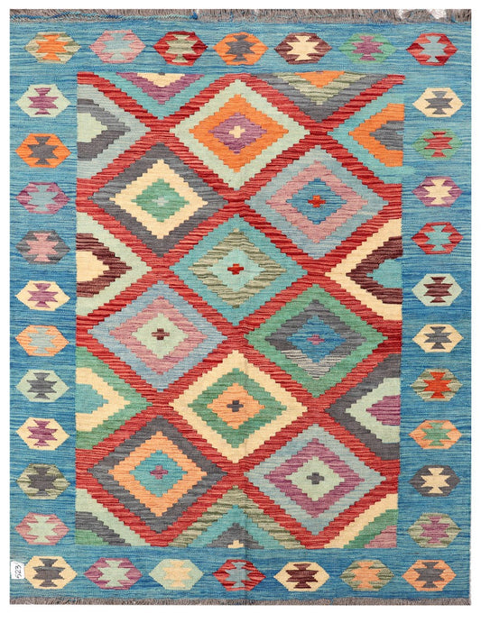 Maimana Afghanistan Kilim Rug - 198 x152 cm