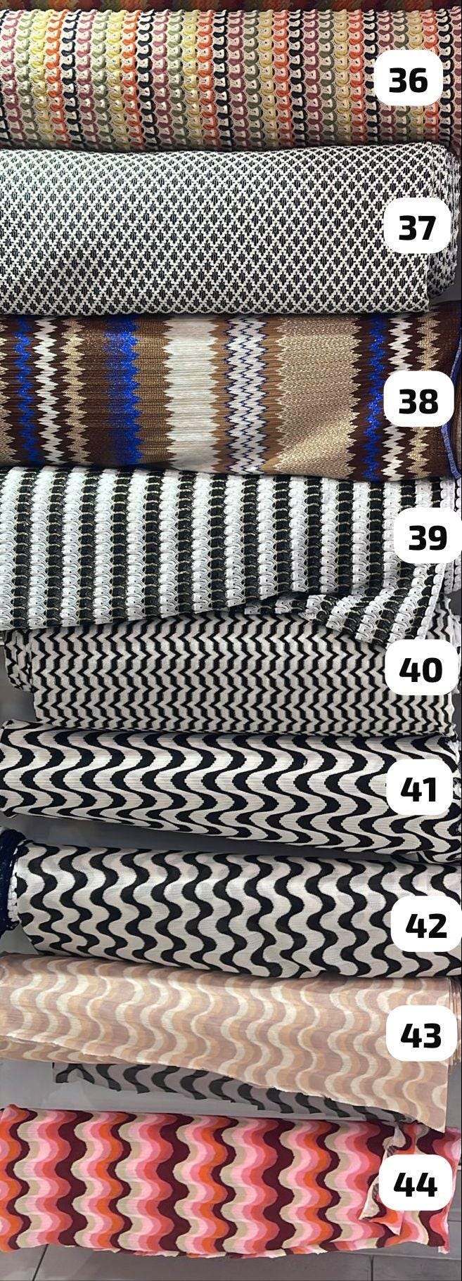 53 Different Design, Zigzag Knit Mesh Fabric